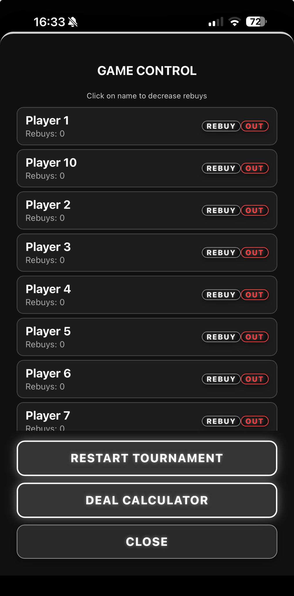 Game Control with custom accent color